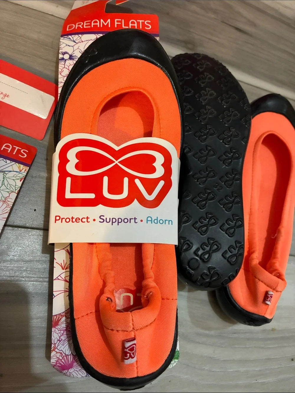 👛 Luv Dream Flats Kids' Coral Slip-On Shoes